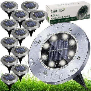 Solárne záhradné osvetlenie GARDLOV 24001 – 12 elegantných LED lámp